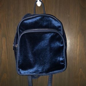 Velvet mini book bag